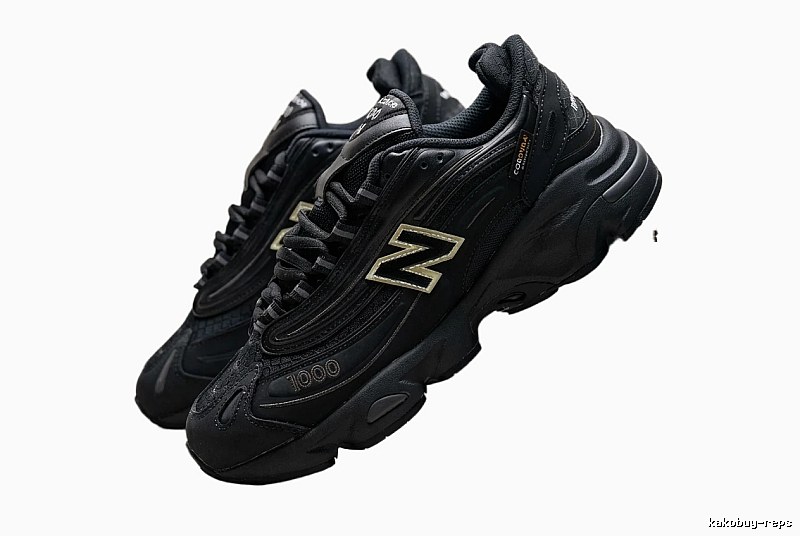 New Balance 1000 retro-style black shoes
