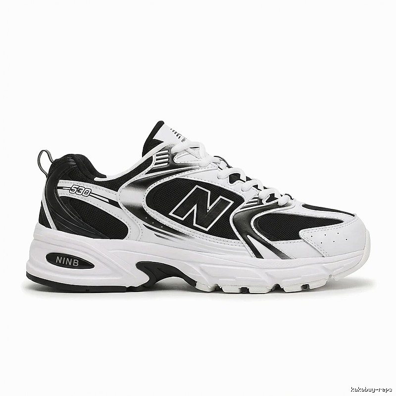 New Balance 530 retro black and white shoes