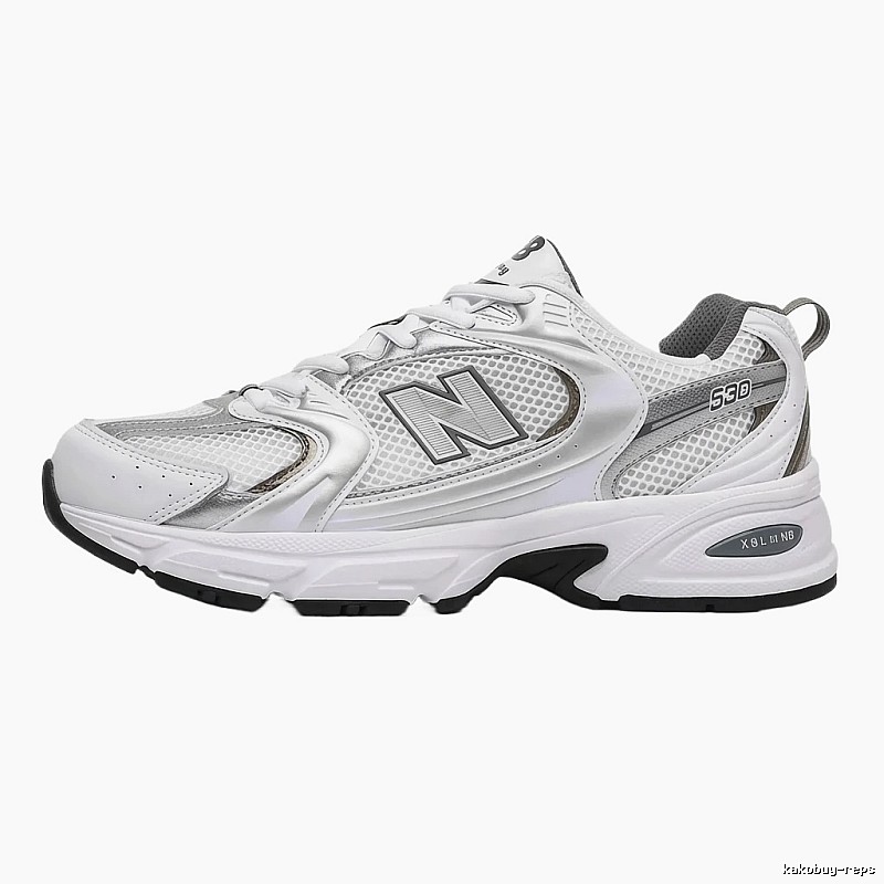 New Balance 530 retro-style white shoes