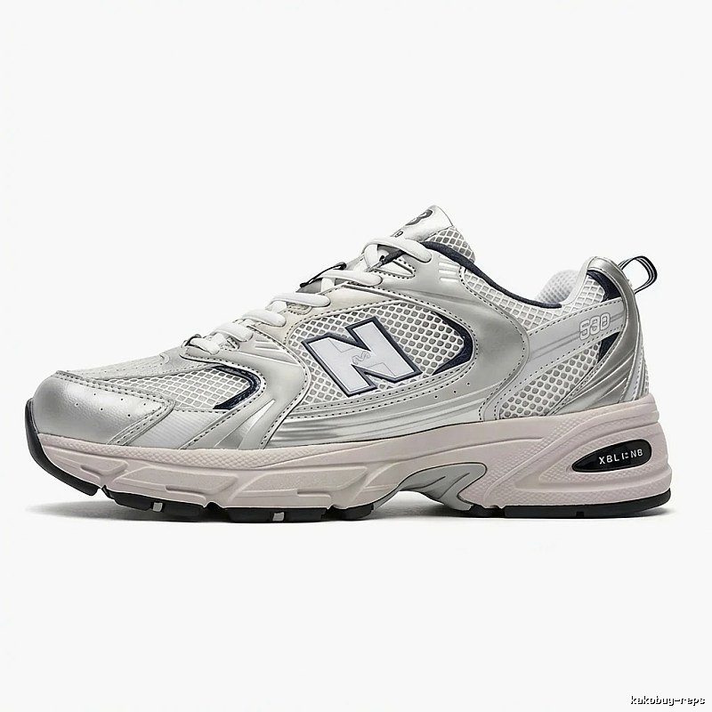 New Balance 530 Series Silver-White Retro Sports Shoes