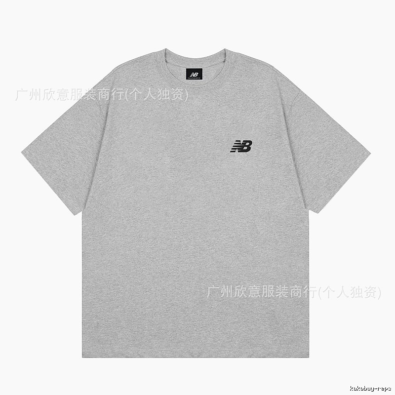 New Balance Classic Casual Style Grey T-Shirt