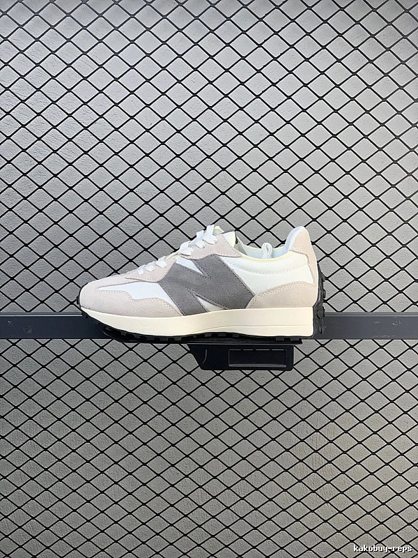 New Balance Gray Retro Runners Highlighting Road Runner Profile