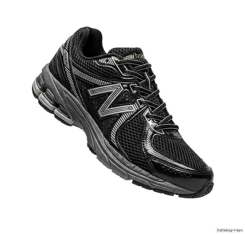 New Balance retro-style black and grey sports shoes