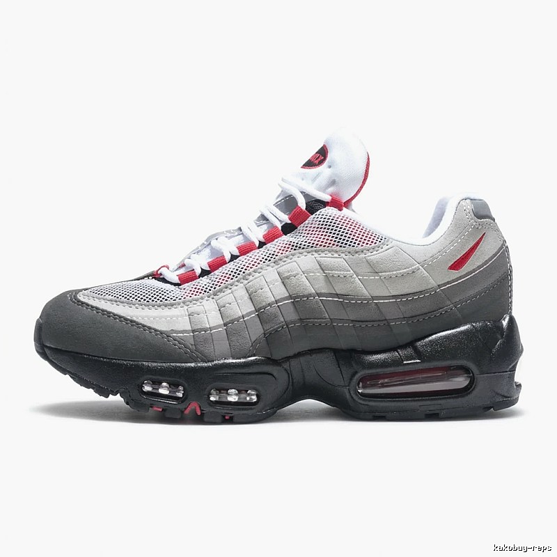 Nike Air Max 95 Grey-Black-Red Trendy Sneakers