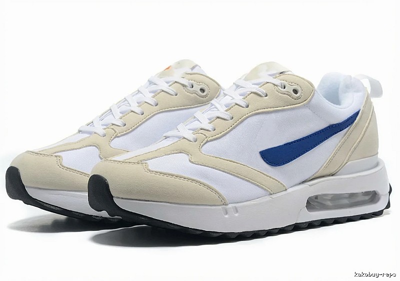 Nike Air Retro White and Blue Shoes
