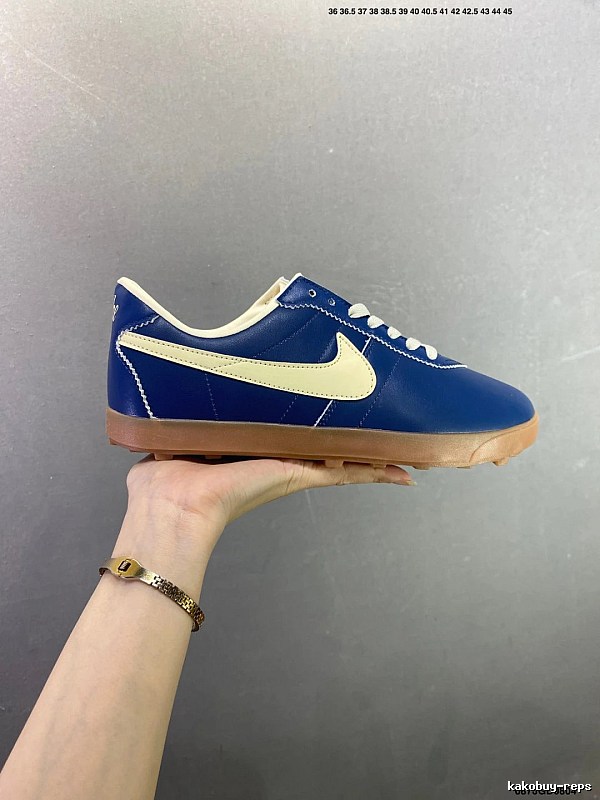 Nike Waffle-Sole Runners, Blue and Cream and Slim Mesh Upper