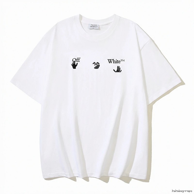 Off-White Gesture Style White T-shirt