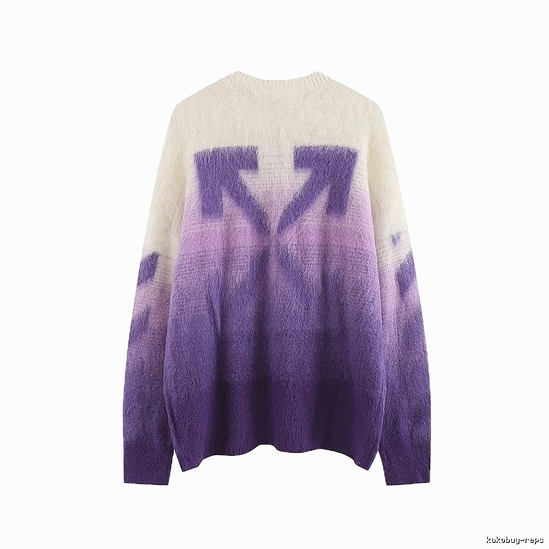 Off-White Gradient Trendy Sweater