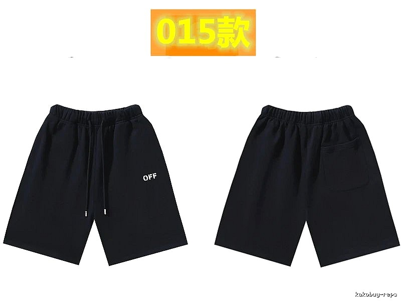 Off-White minimalist-style black shorts