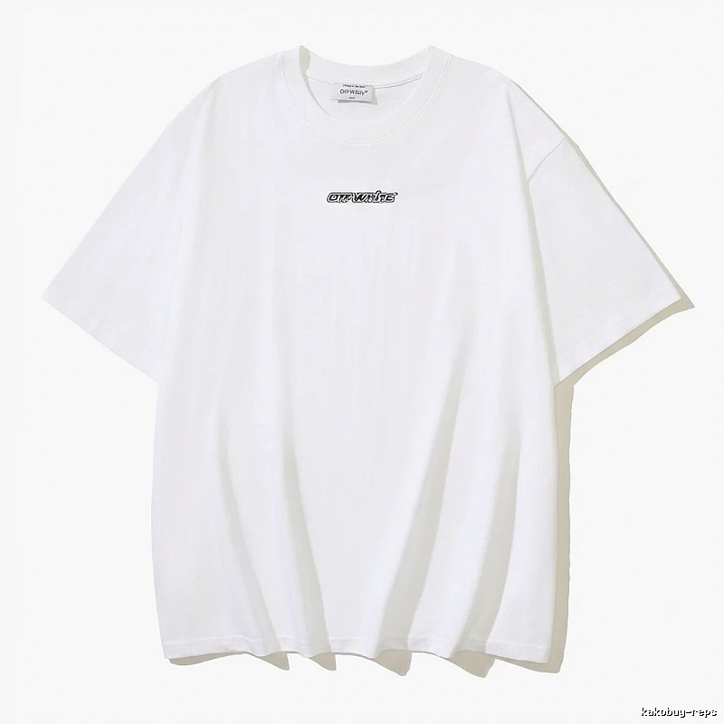 Off-White minimalist style white T-shirt