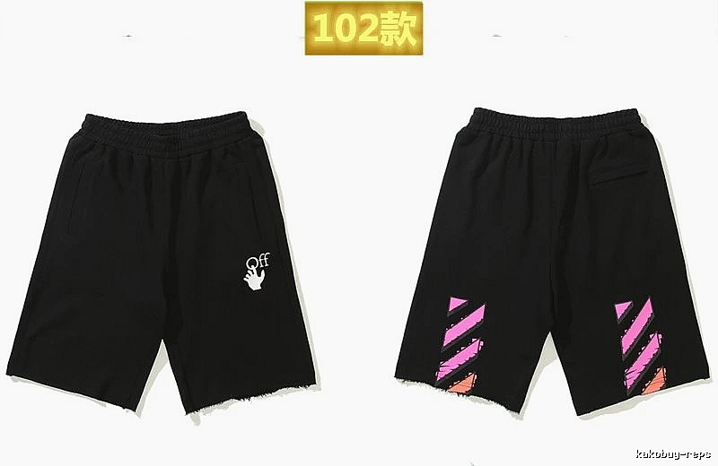 Off-White trendy and cool style black shorts