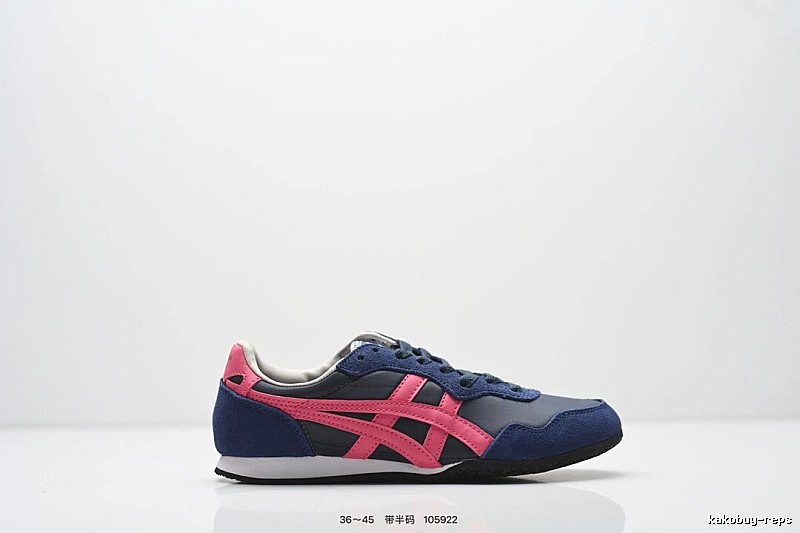 Onitsuka Tiger retro-style blue and pink sports shoes