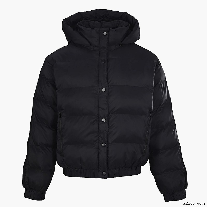 Outdoor Edit Hooded Puffer Jacket - Black