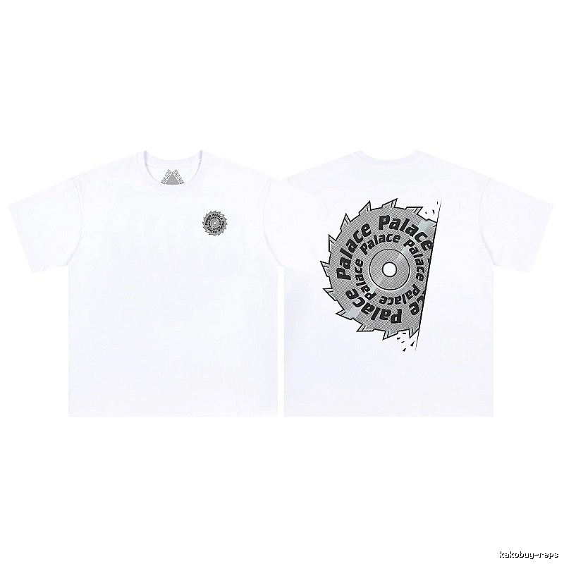 Palace Saw Blade Printed Street-style White T-Shirt
