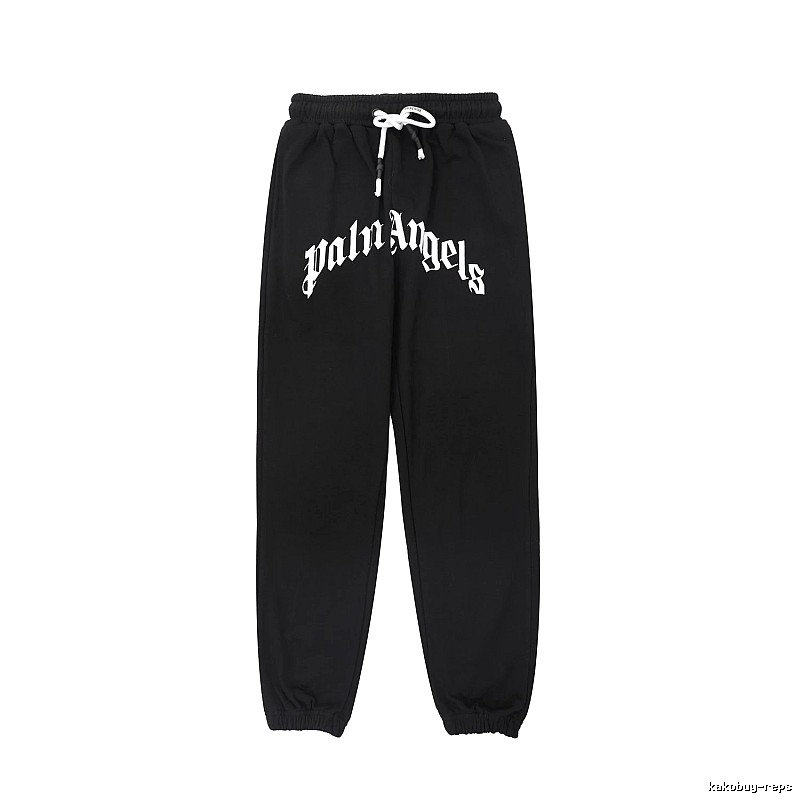 Palm Angels Gothic Style Black Sweatpants