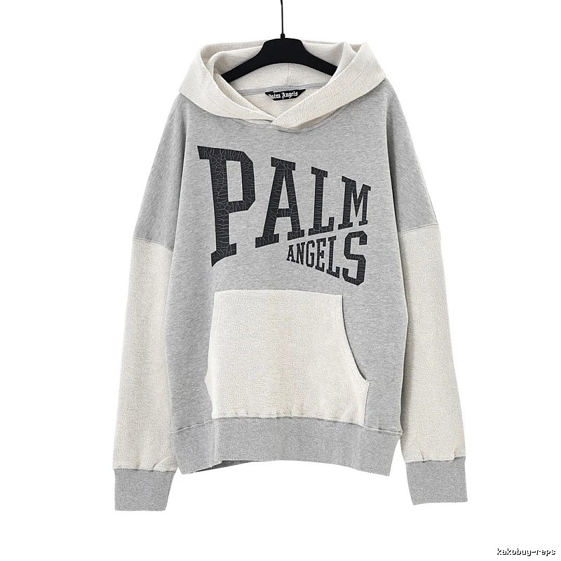 Palm Angels patchwork grey sweatshirt