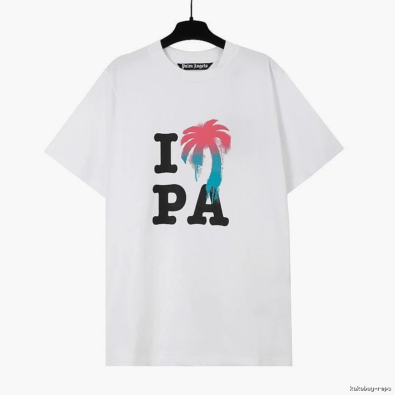 Palm Angels Weekend Logo T-shirt White Palm Tree for Weekend Wear