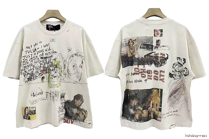 Paly Hollywood Graffiti Vintage Off-white T-shirt