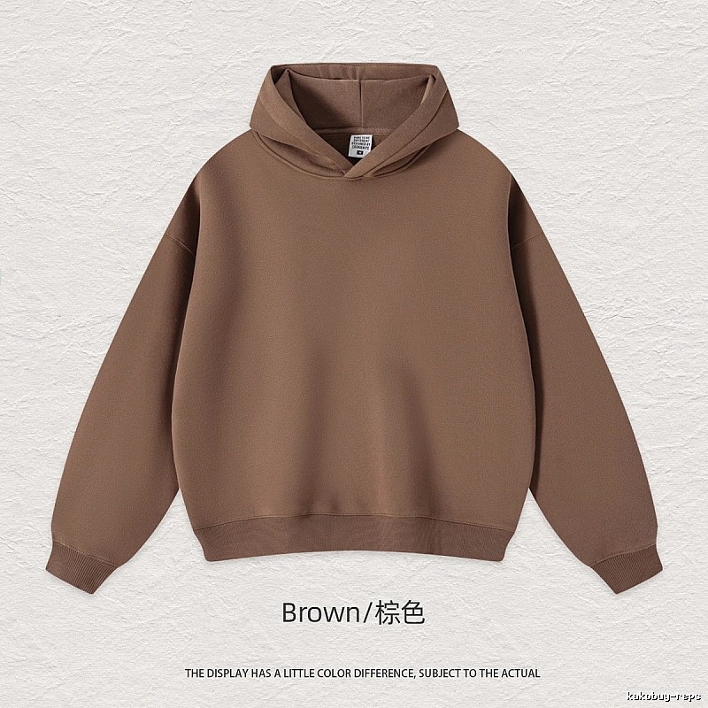 Patterned Blank pullover hoodie Black Minimal A with Polished Detail