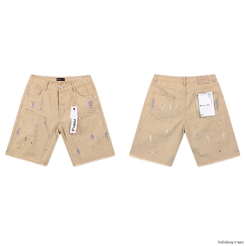 PurpleGodspeed Ink-splashing Style Khaki Shorts