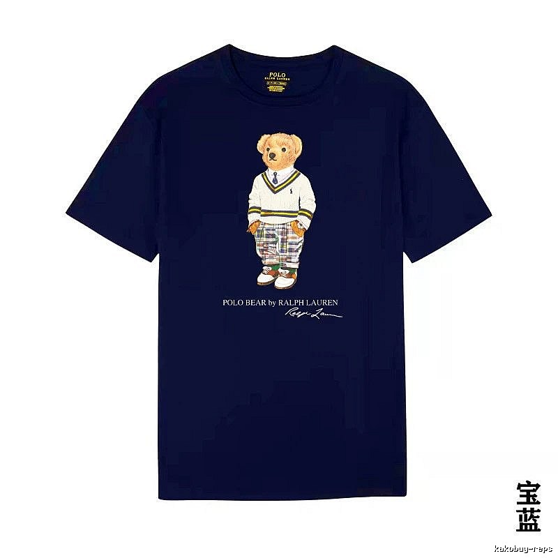 Ralph Lauren Bear Trend Brand Sapphire Blue T-shirt