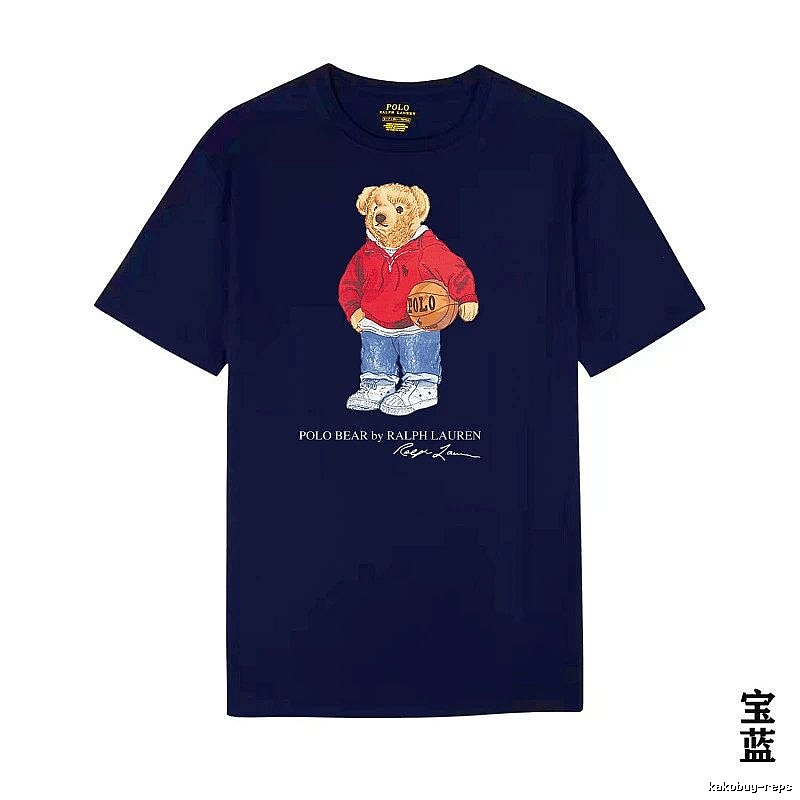 Ralph Lauren Bear Trendy Brand Royal Blue T-shirt