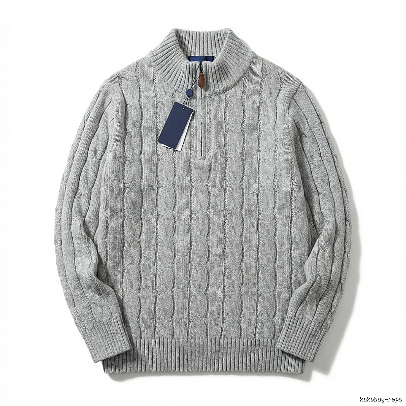 Ralph Lauren classic grey cable-knit sweater