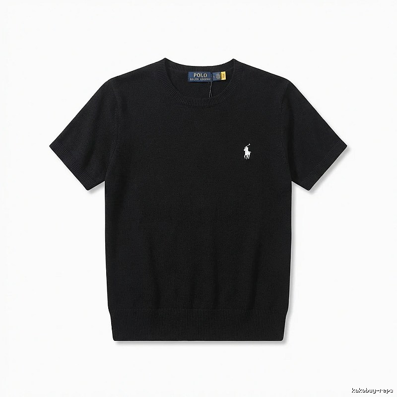 Ralph Lauren Polo series black short-sleeved shirts