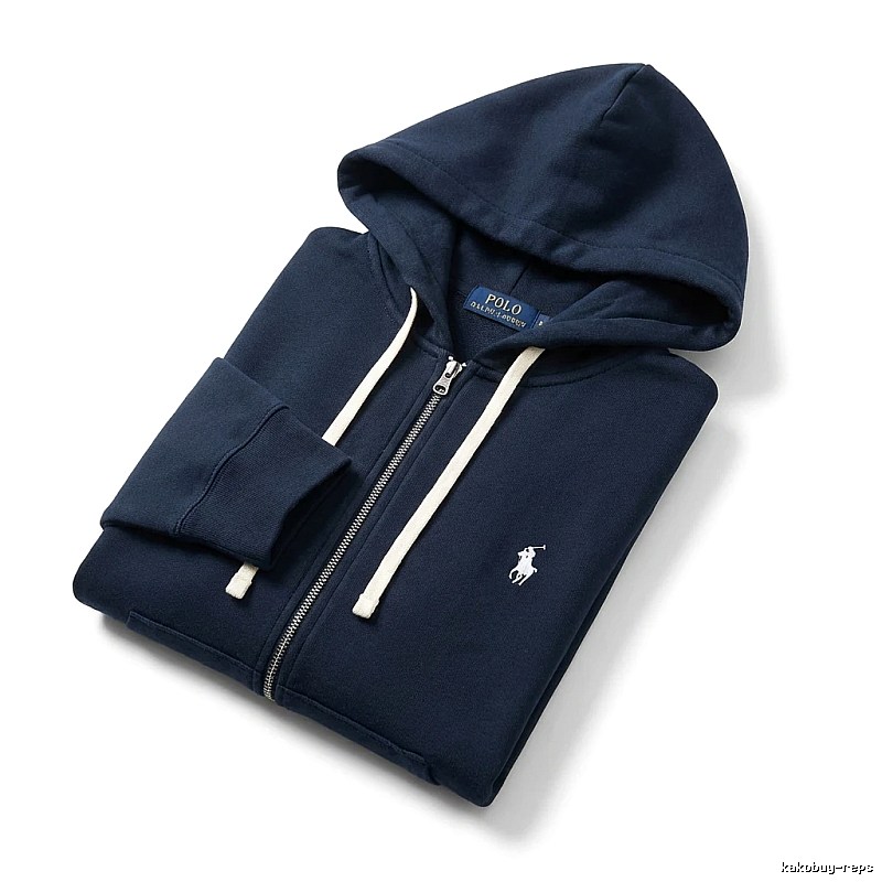 Ralph Lauren Polo series simple style navy blue hoodie