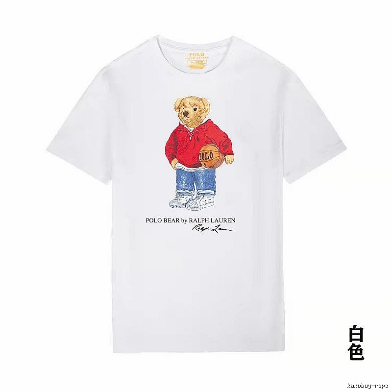 Ralph Lauren Teddy Bear Series White T-shirt