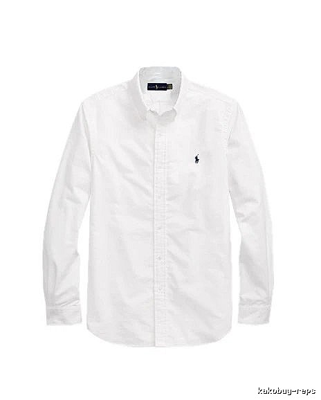 Ralph Lauren White Button-Down Shirt Casual Layering