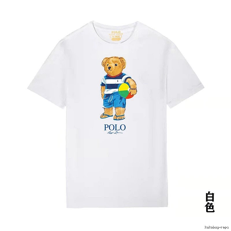 Ralph Lauren white T-shirt with teddy bear print