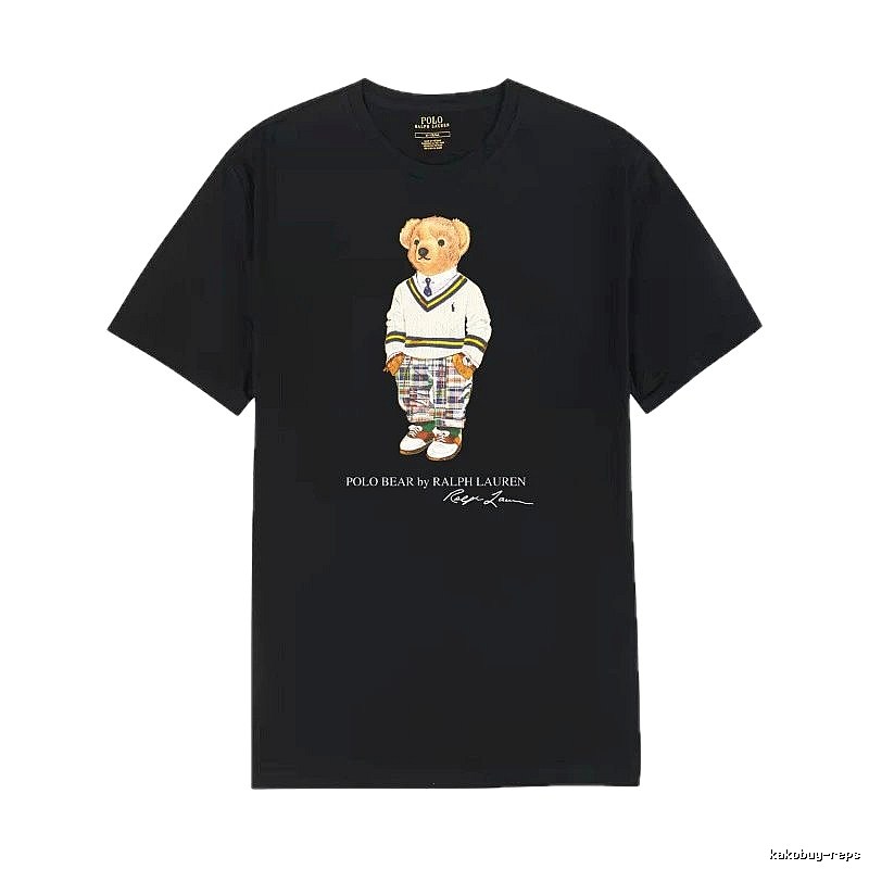 Ralph Lauren's Bear Series Black T-shirt