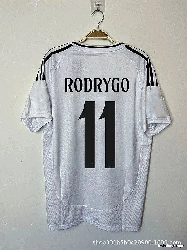 Real Madrid Patterned Bellingham #5 soccer jersey White Real Madrid with Polished Detail