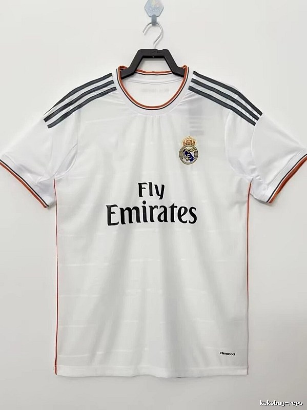 Real Madrid Summer Retro Teka soccer jersey White Retro Football with Bold Graphic
