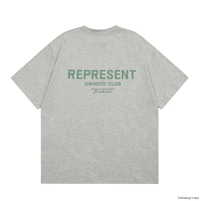 Represent Gray Style 801 Owners Club T-Shirt Casual Layering Logo