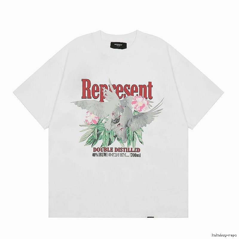 Represent Pigeon Vintage Style White T-shirt