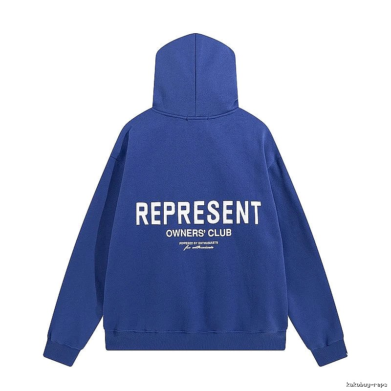 Represent Travel Owners Club hoodie Navy Large Represent with Modern Look