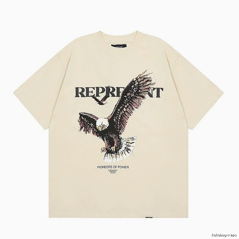 Represent Vintage Eagle Print Apricot T-Shirt