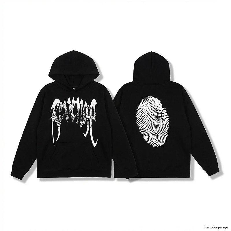 Revenge Dark Style Fingerprint Black Hoodie