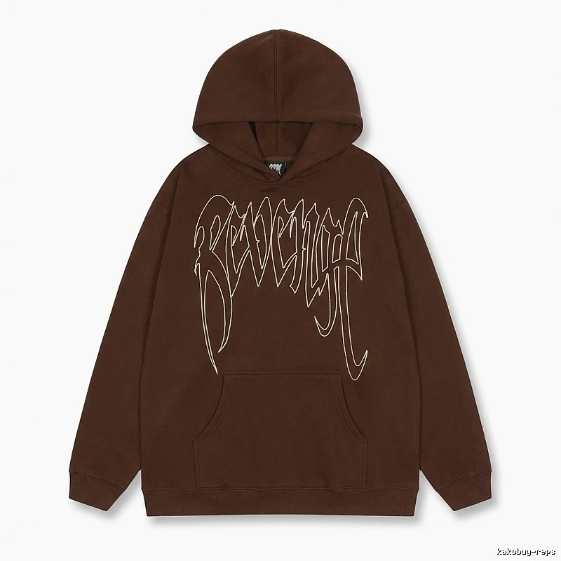 Revenge Gothic Style Dark Coffee Hoodie