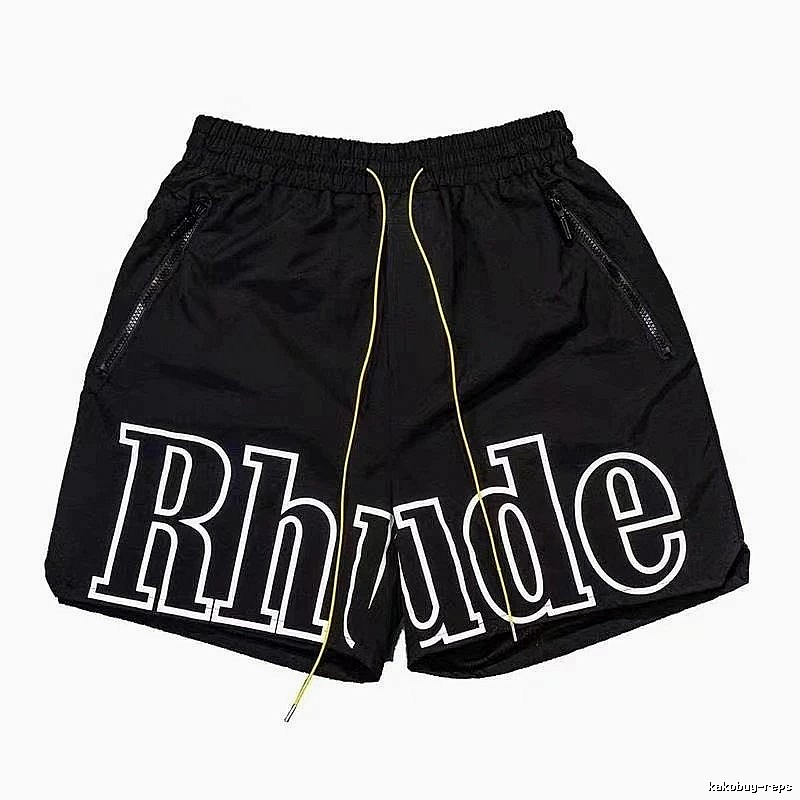 RHUDE Alphabet Wind Black Shorts