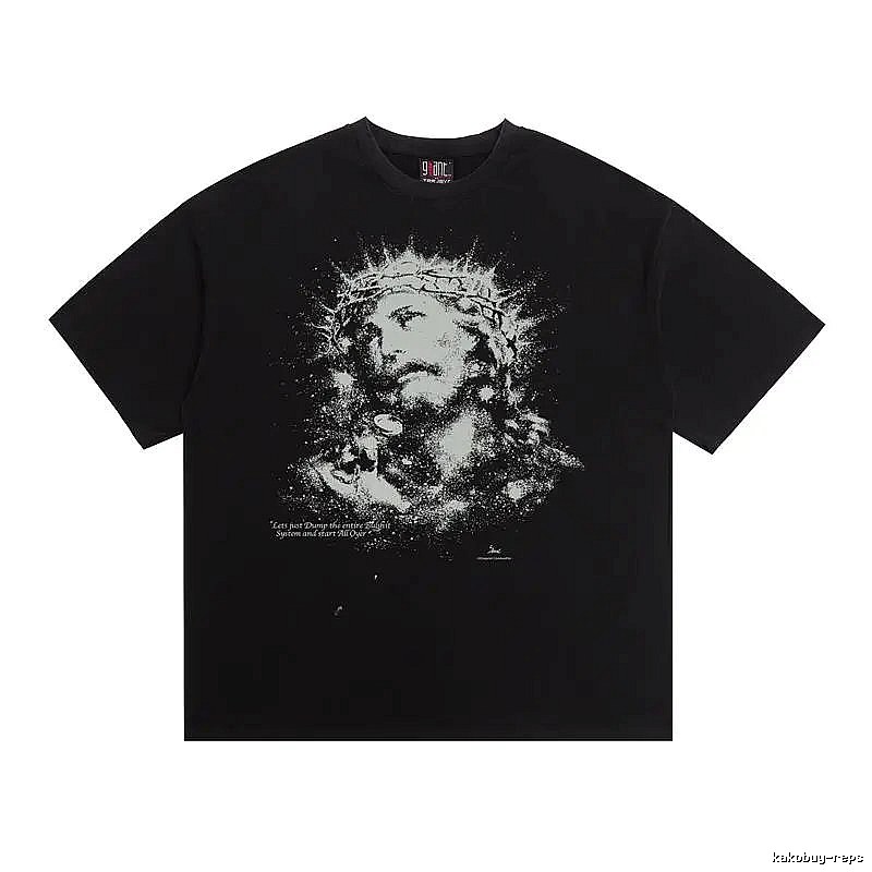 SAINT Jesus with Thorns Vintage Black T-Shirt