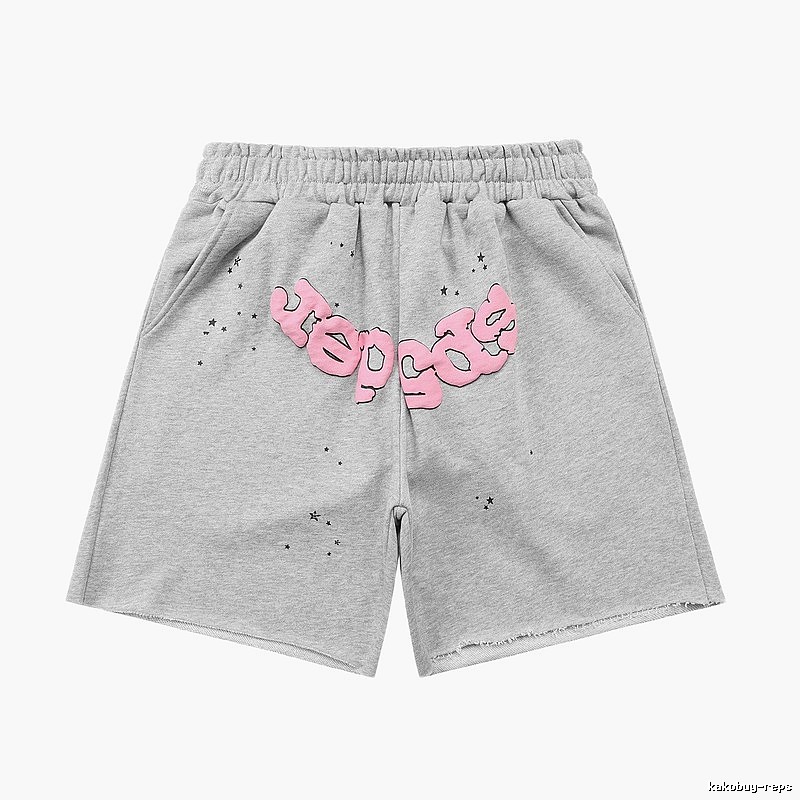 Shorts with Sp5der letter print style