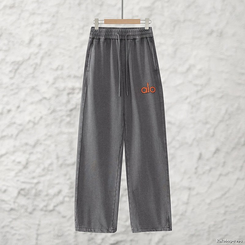 Signature Edit Alo Yoga Wide Lounge Pants - Gray