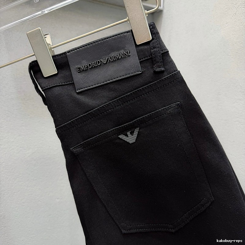 Signature Edit Emporio Armani Slim Jeans - Black