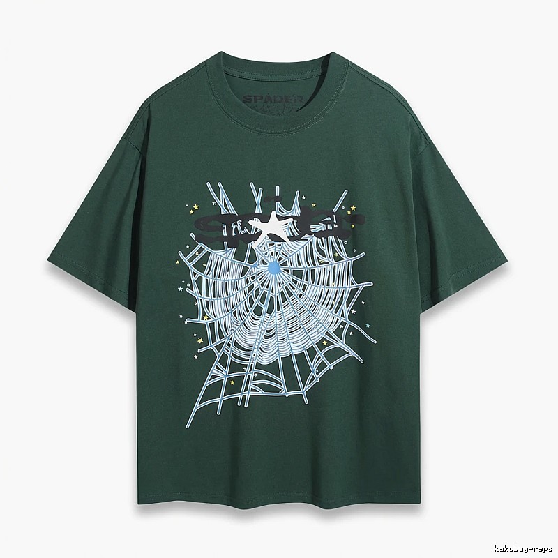 Sp5der Spider Web Print Short-Sleeve T-Shirt