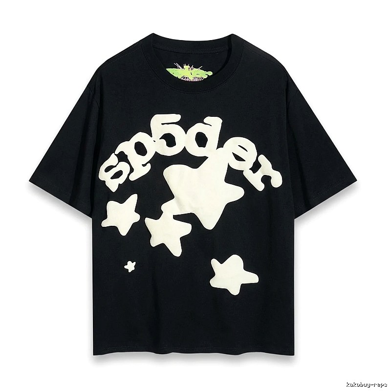 Sp5der Star Trendy and Cool Black T-shirt