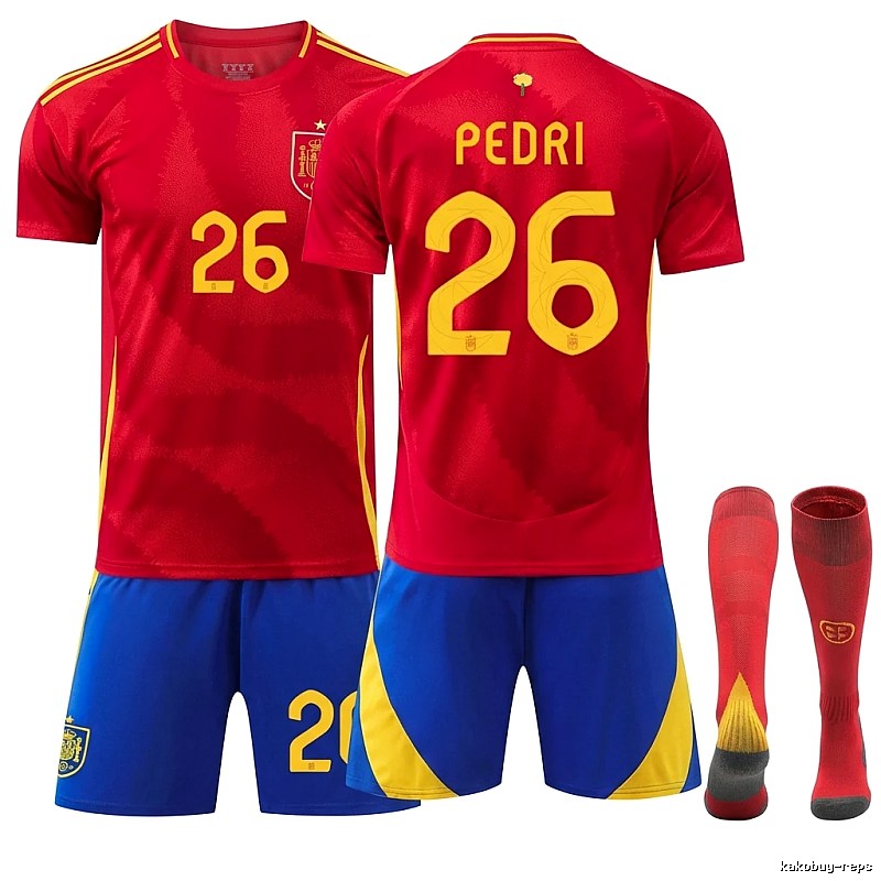 Spanish Pedri series red jerseys