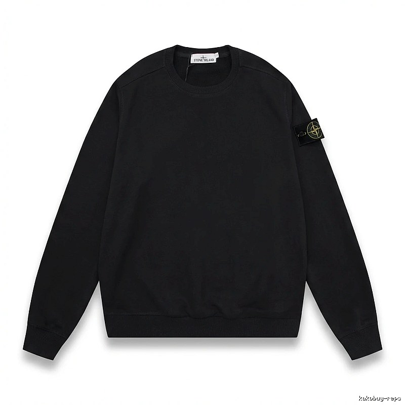 Stone Island basic black sweatshirt